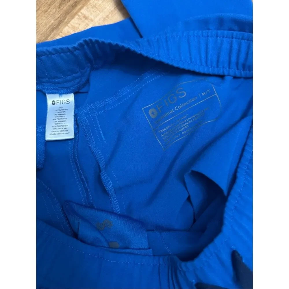 Figs Men’s Tansen Jogger Scrub Pants Royal Blue Size Medium Tall